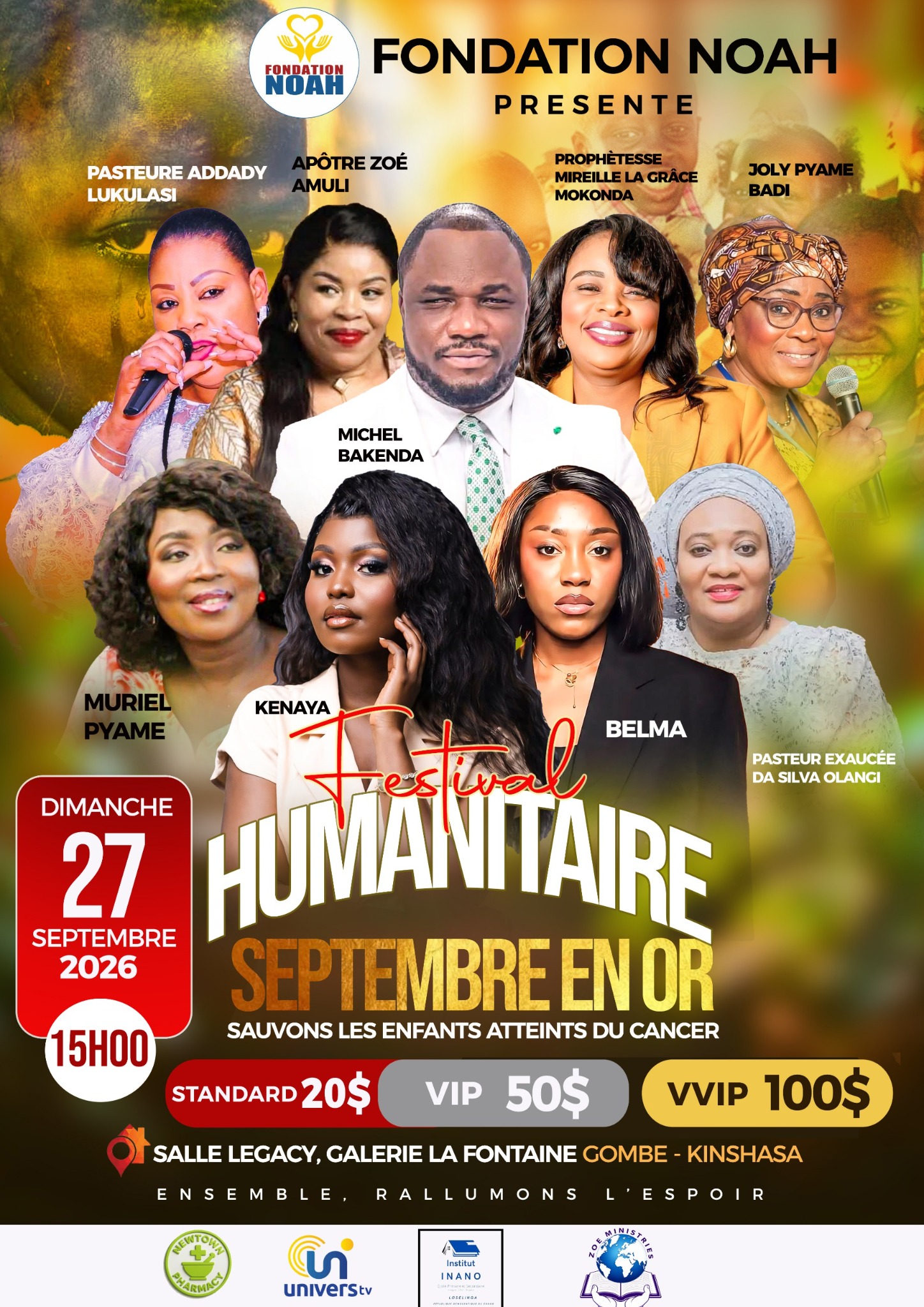Festival Humanitaire Septembre en Or — Fondation NOAH